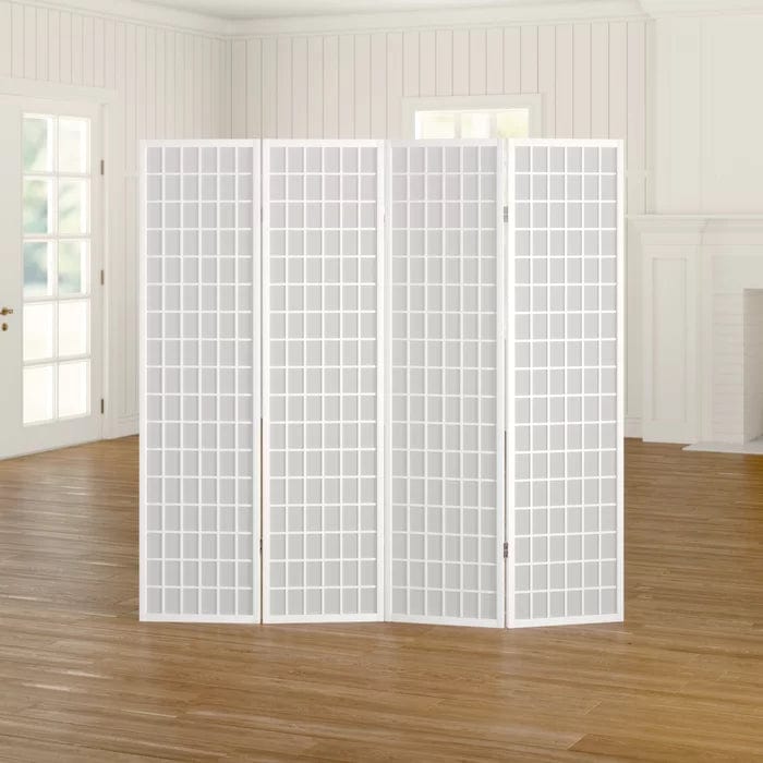 Archibald 175Cm H Folding Room Divider 4 Panel