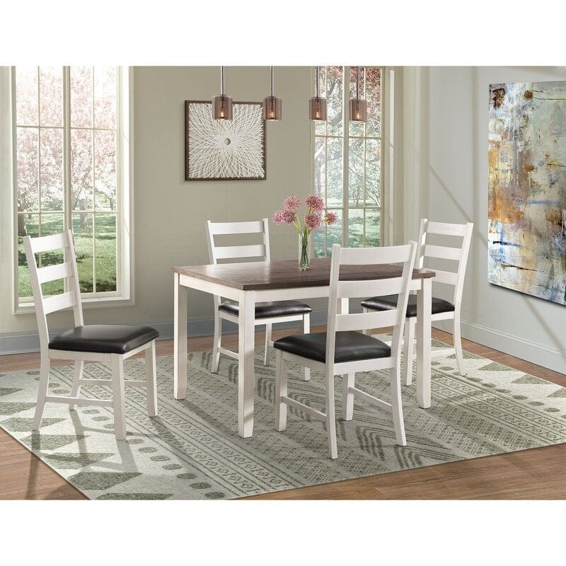 Beaubien 6 - Person Counter Height Acacia Solid Wood Dining Set