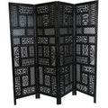 Bracknell 183Cm W x 177Cm H 4 - Panel Folding Room Divider