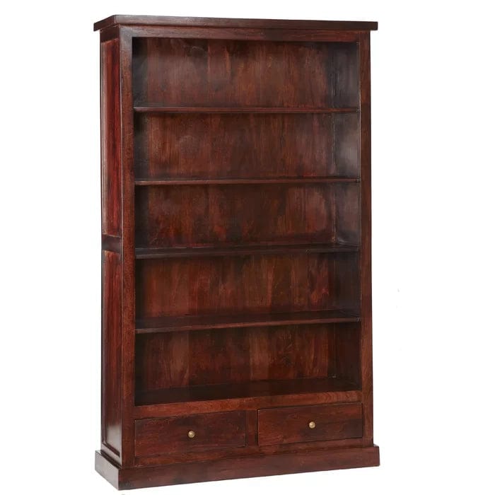 Buchholtz 180Cm H x 110Cm W Solid Wood Standard Bookcase