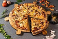 TEAK WOOD PIZZA PLATTER