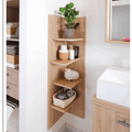 Corner Wooden Shelf For Bathroom/Kitchen/Home By Miza
