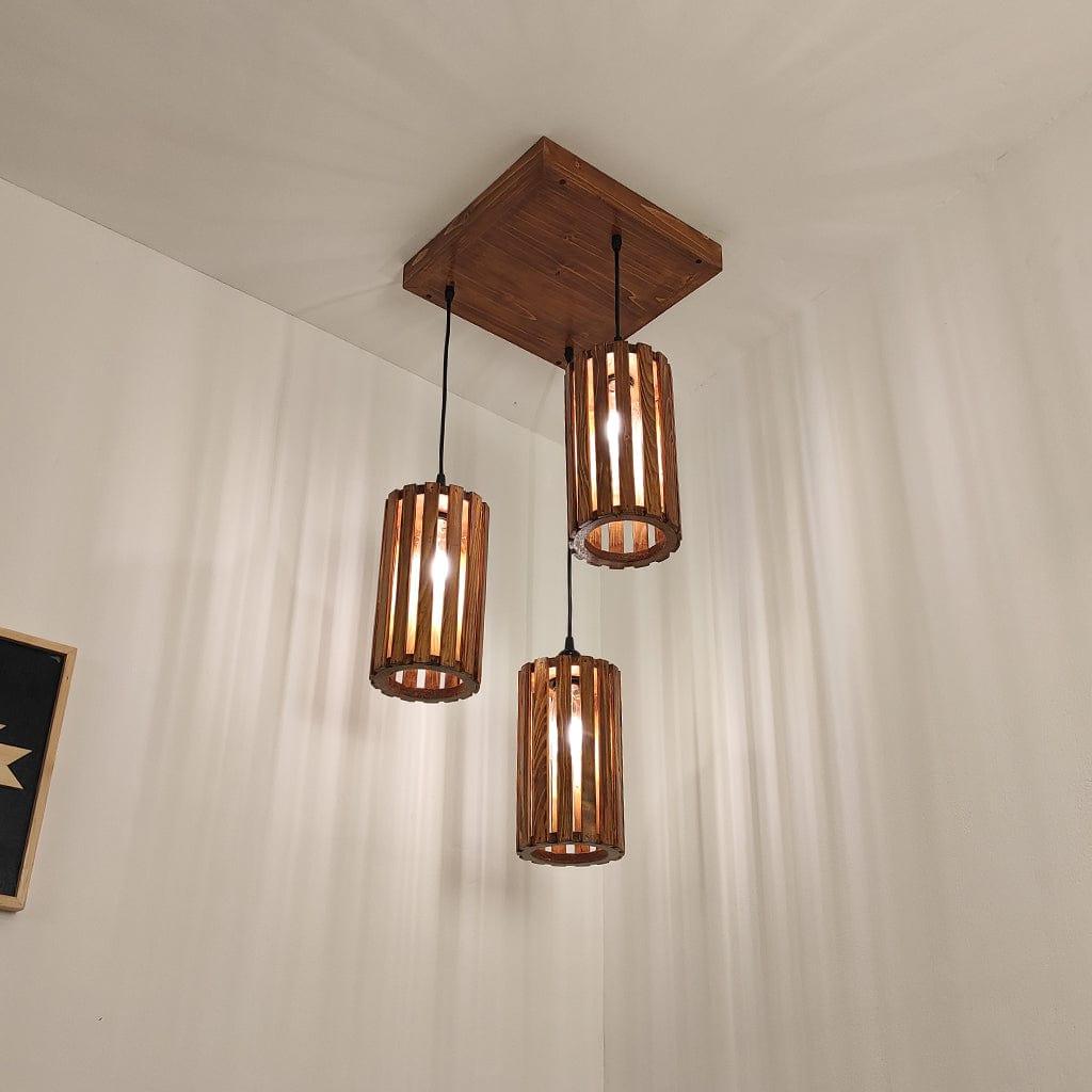 Casa Brown Cluster Hanging Lamp - Ouch Cart 