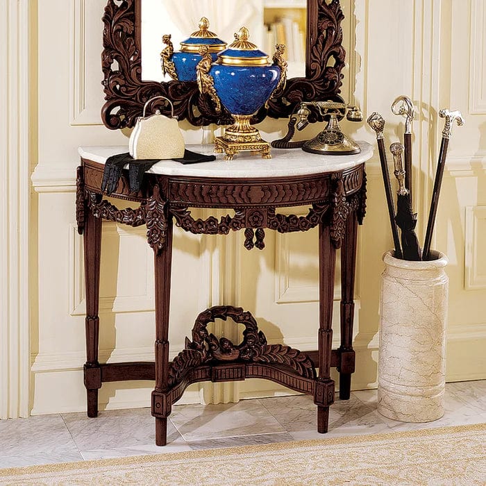 Chateau  Genuine Marble Console Table