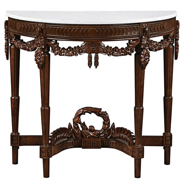 Chateau  Genuine Marble Console Table