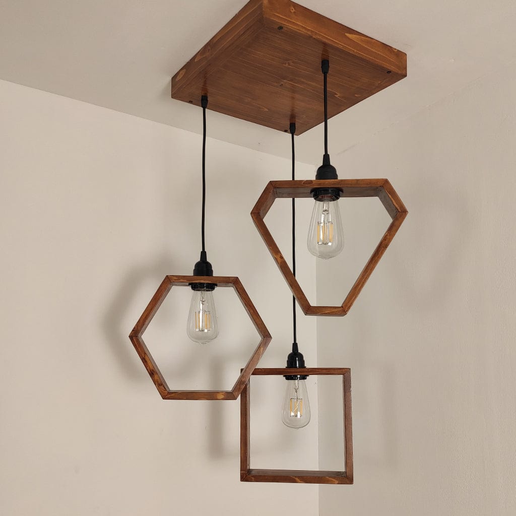 Clark Brown Cluster Hanging Lamp (BULB NOT INCLUDED)