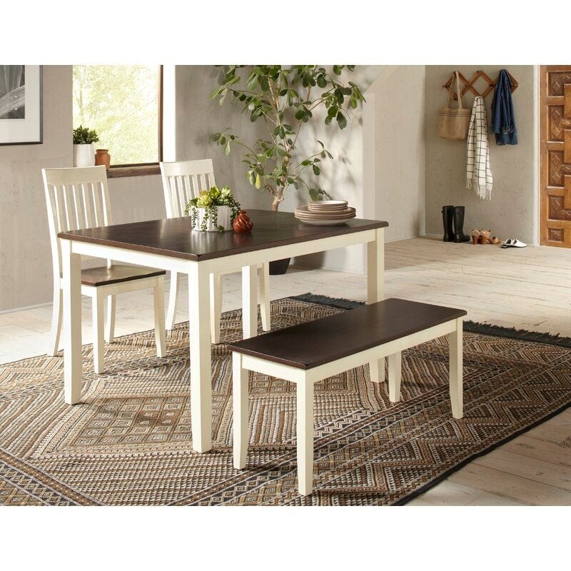 Buy Dining Table Sets Online in India - Antique Design Wooden 4 Person Dining Set