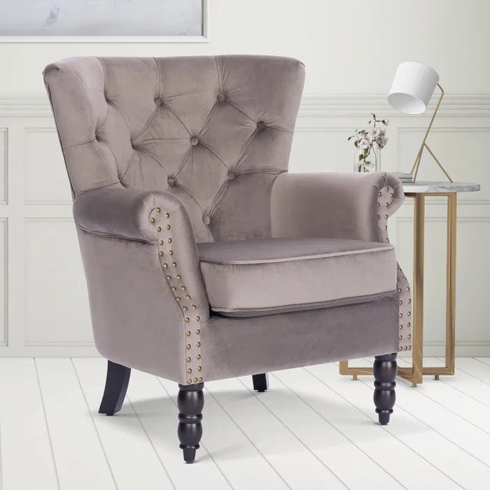 Devlin Wide Tufted Wingback Chair