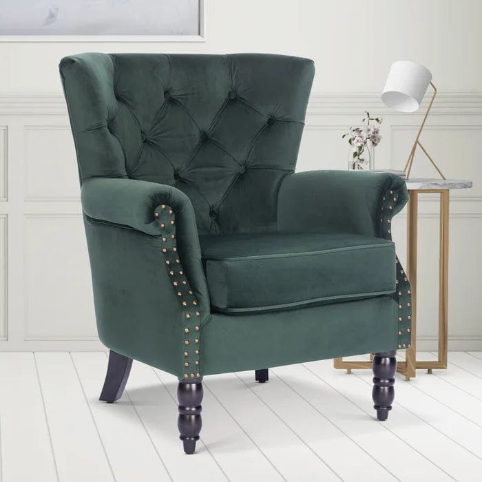 Devlin Wide Tufted Wingback Chair