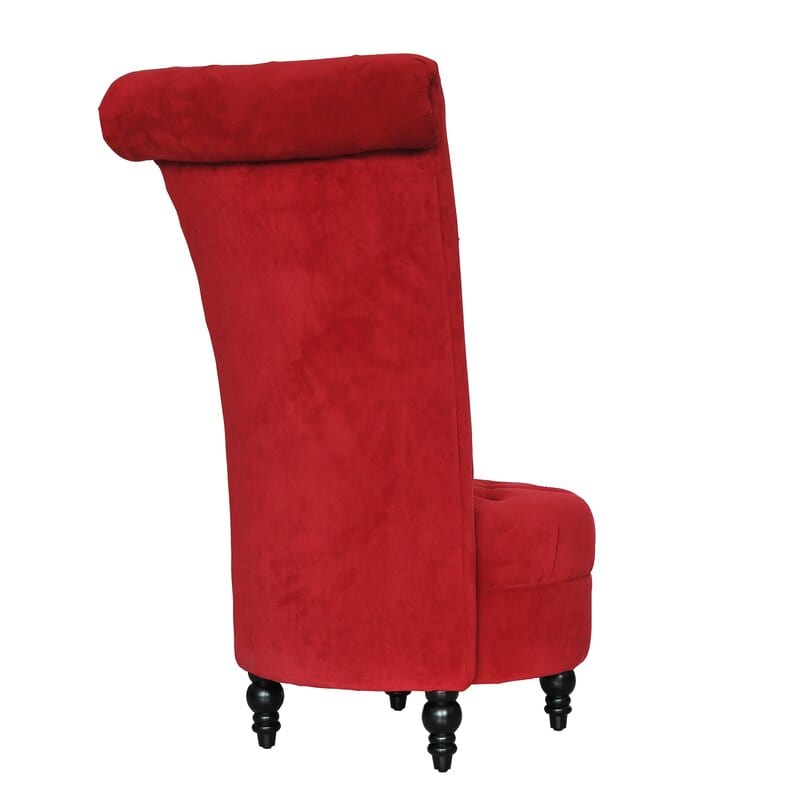 Dinwiddie Wide Tufted Velvet Slipper Chair