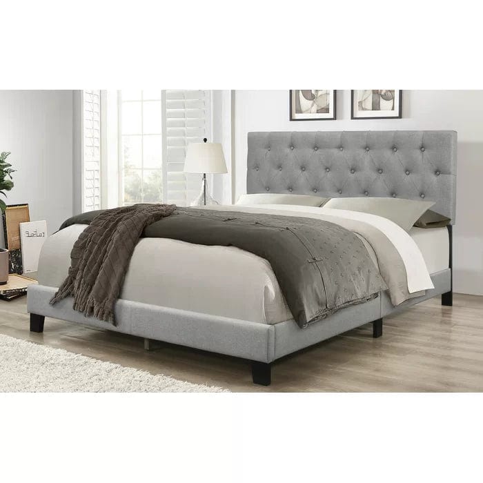 Drusilla Tufted Upholstered Low Profile Standard Bed