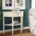 Half moon shape Solid Wood Console Table with Drawer