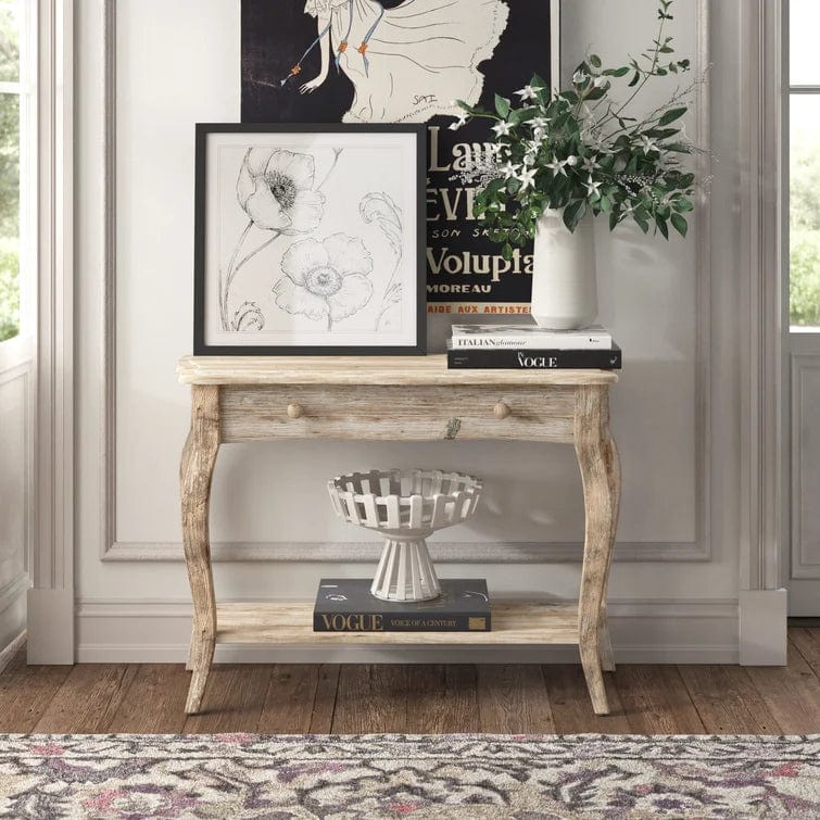 Francoise ' Wooden  Console Table