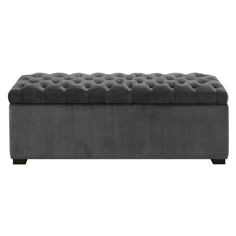 Upholstered Flip Top Storage Bench Solid Wood Bench Shoe Rack