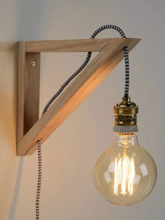 Triangle Wall Light / Table Wall Lamp ( With Complementary Coaster ) By Miza.