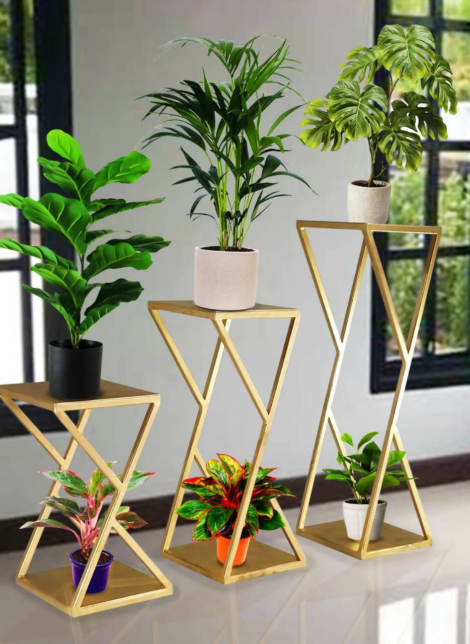 IRON PLANTER STAND S/3 WITHOUT POT