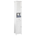 Tall Storage 6 Feet Vanity PVC Bathroom Cabinet For Bathroom & Toilet Essential With Free Soap Dish By Miza