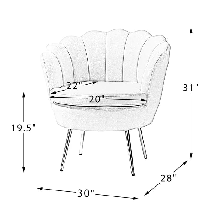 Hendrix Upholstered Barrel Chair (Set of 2)