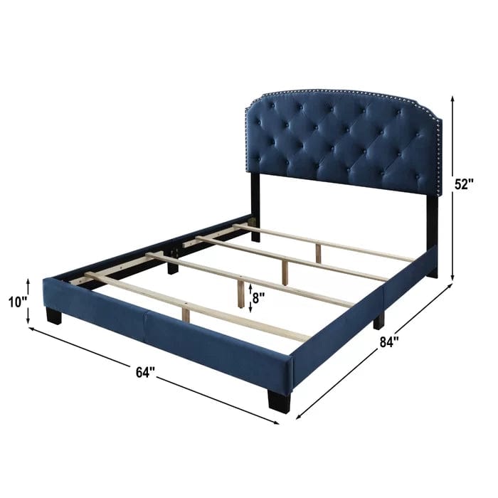 Howes Tufted Upholstered Low Profile Standard Bed