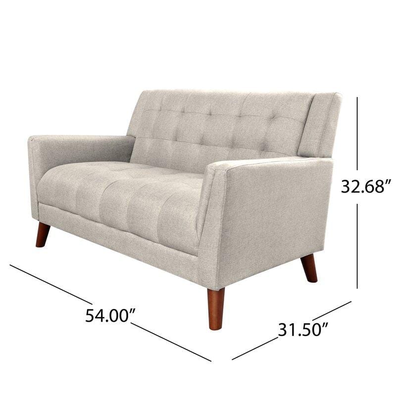 Square Arm Loveseat for living Room Bed Room