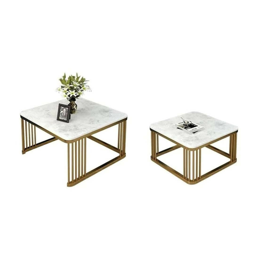 Nordic Marble Nesting Coffee Table Set of 2