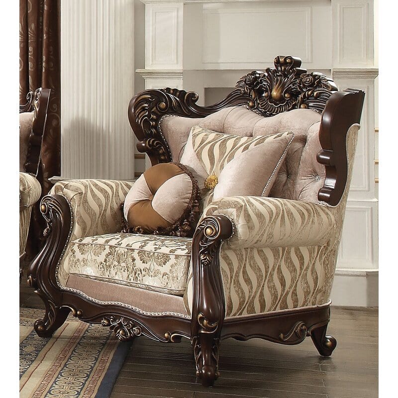 Kebee Wide Tufted Wingback Sofa Chair