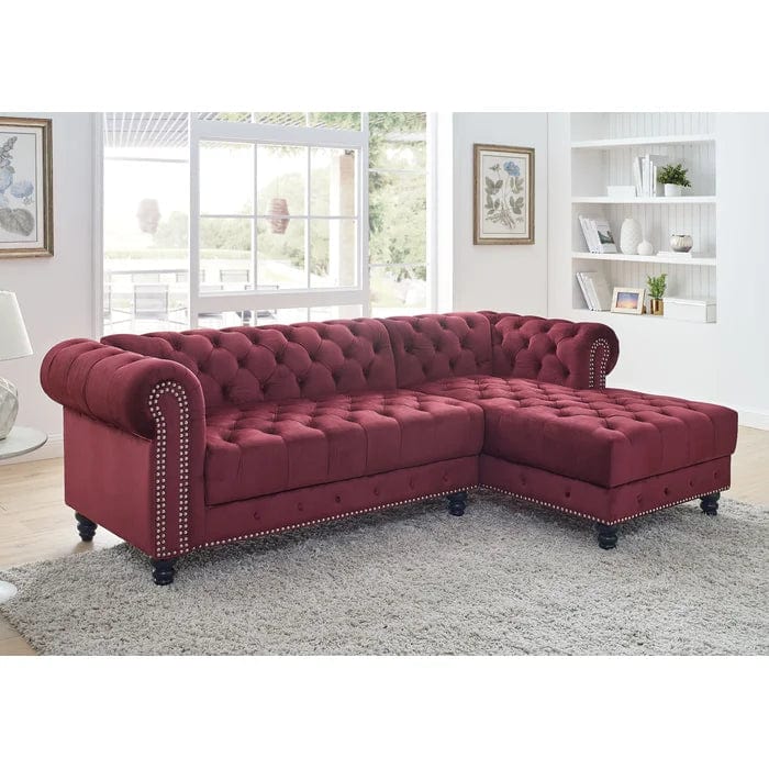 Lora 2 - Piece Upholstered Chaise Sectional