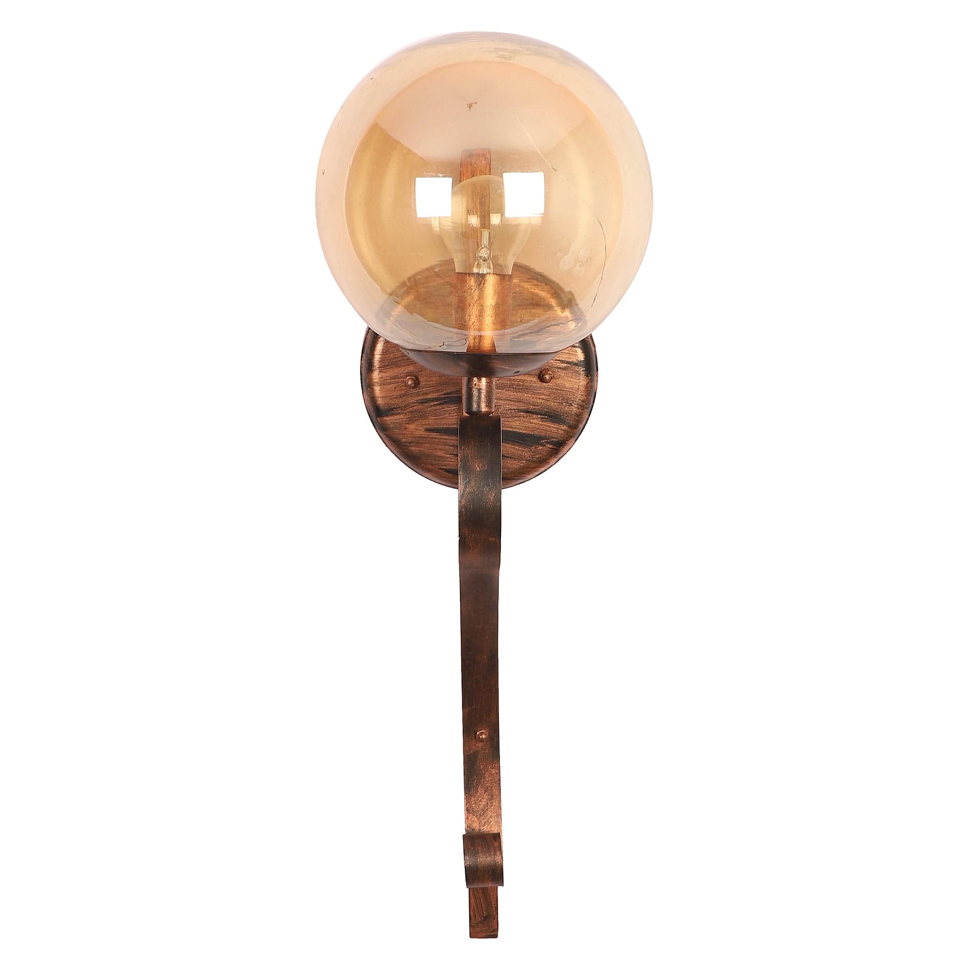 Antique Copper And Gold Iron Wall Lights