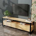 Marin TV Unit With Storage Space & Drawers in Large Size in Wooden Texture