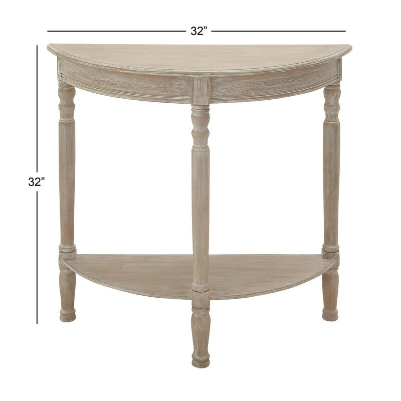 Half Moon shape Wooden Console Table
