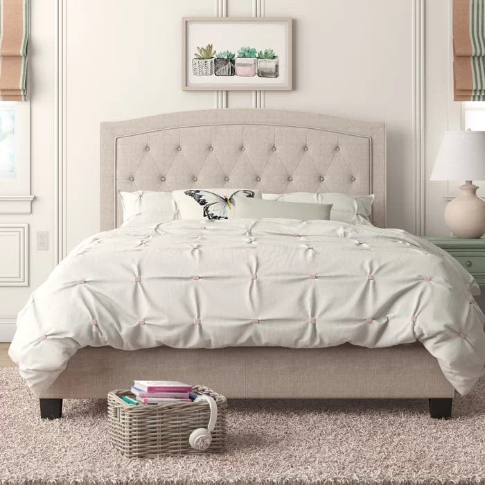Milo Tufted Upholstered Low Profile Standard Bed