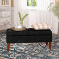 Mortensen Upholstered Flip Top Storage Bench