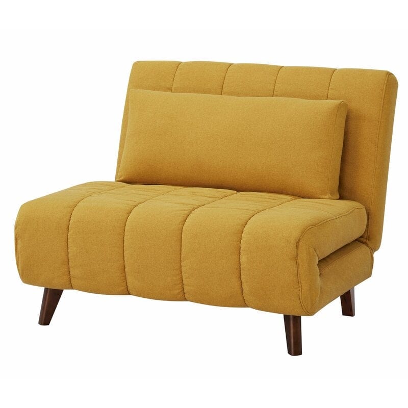 Wide Linen Comfortable Chair