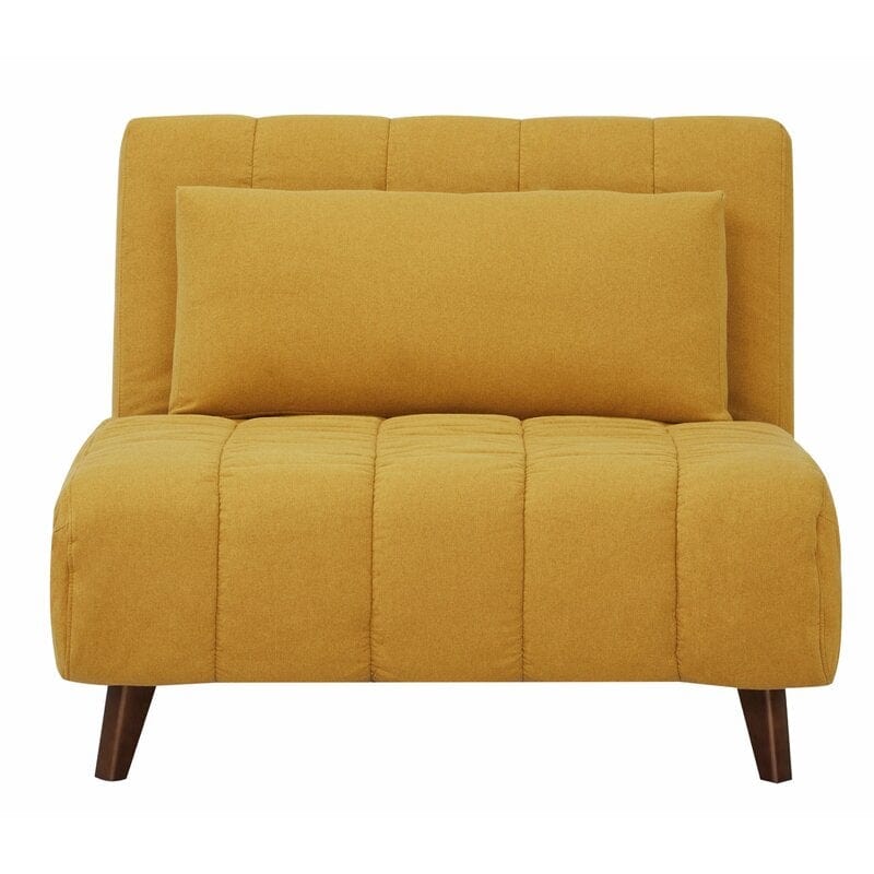 Wide Linen Comfortable Chair