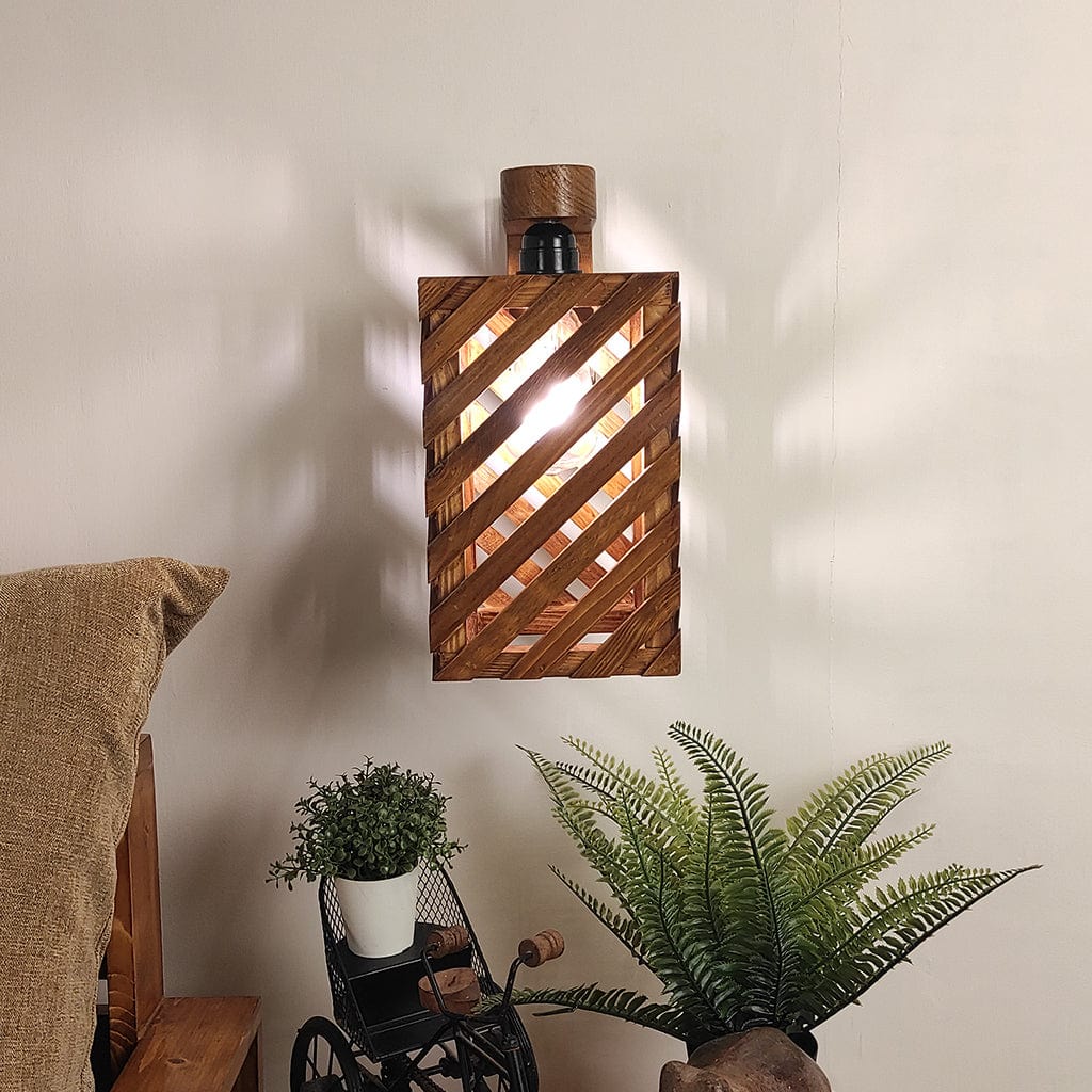 Wall Lights Online | Wooden Wall lights for Living Room in India | Decorative wall lights online