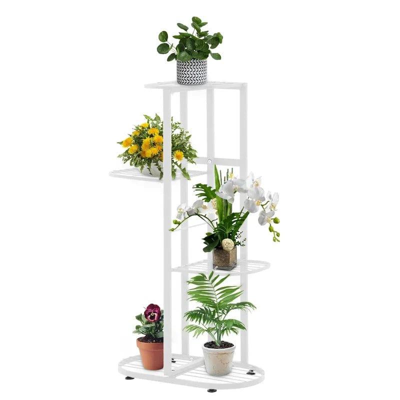 Plant Stand: 4 step-style tier Metal Plant Stand - Ouch Cart 