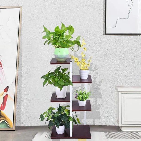 Rectangular Po Stand Plant Stand: Rectangular Multi-Tiered Plant Stand