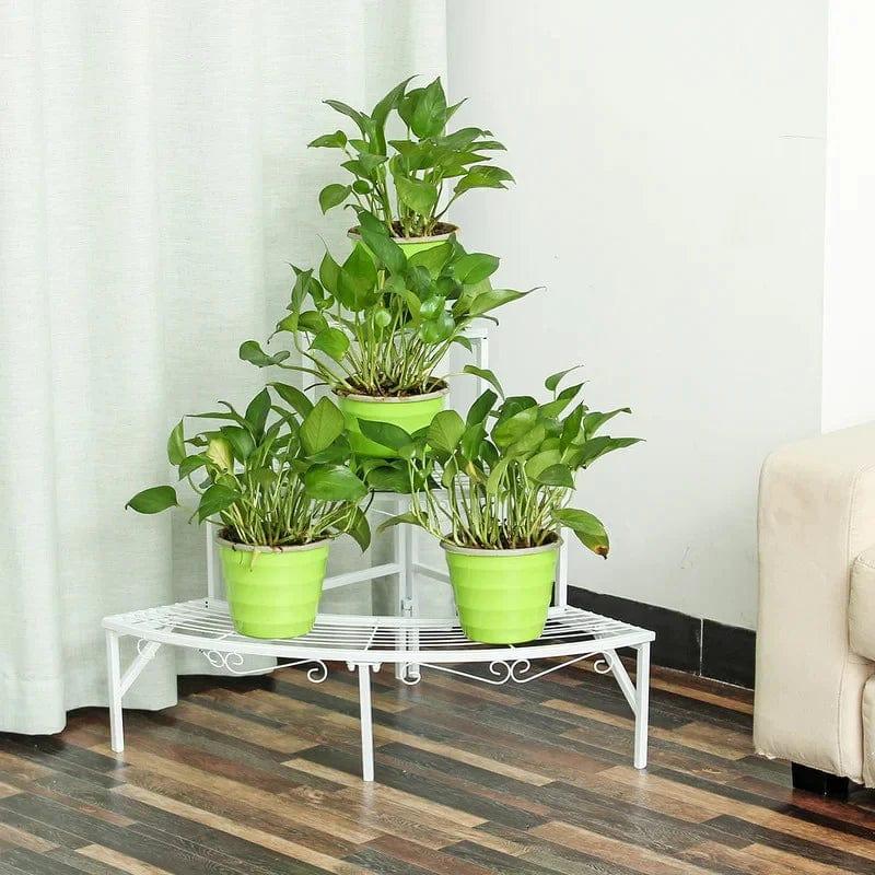 Plant Stand: Solid Iron Frame Plant Stand - Ouch Cart 