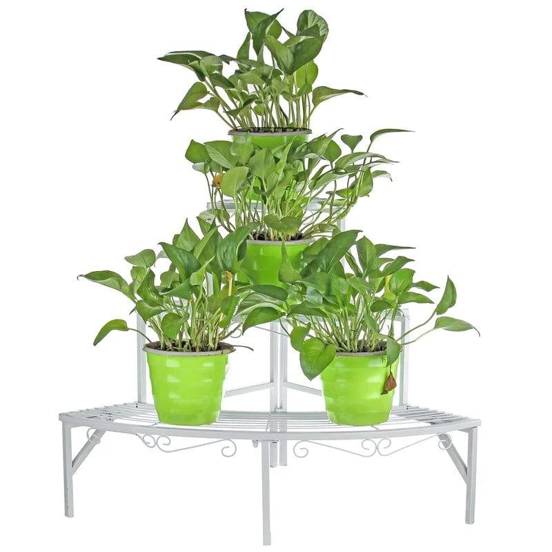 Plant Stand: Solid Iron Frame Plant Stand - Ouch Cart 