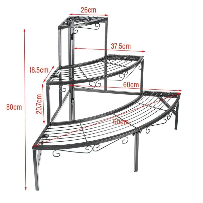 Plant Stand: Solid Iron Frame Plant Stand - Ouch Cart 