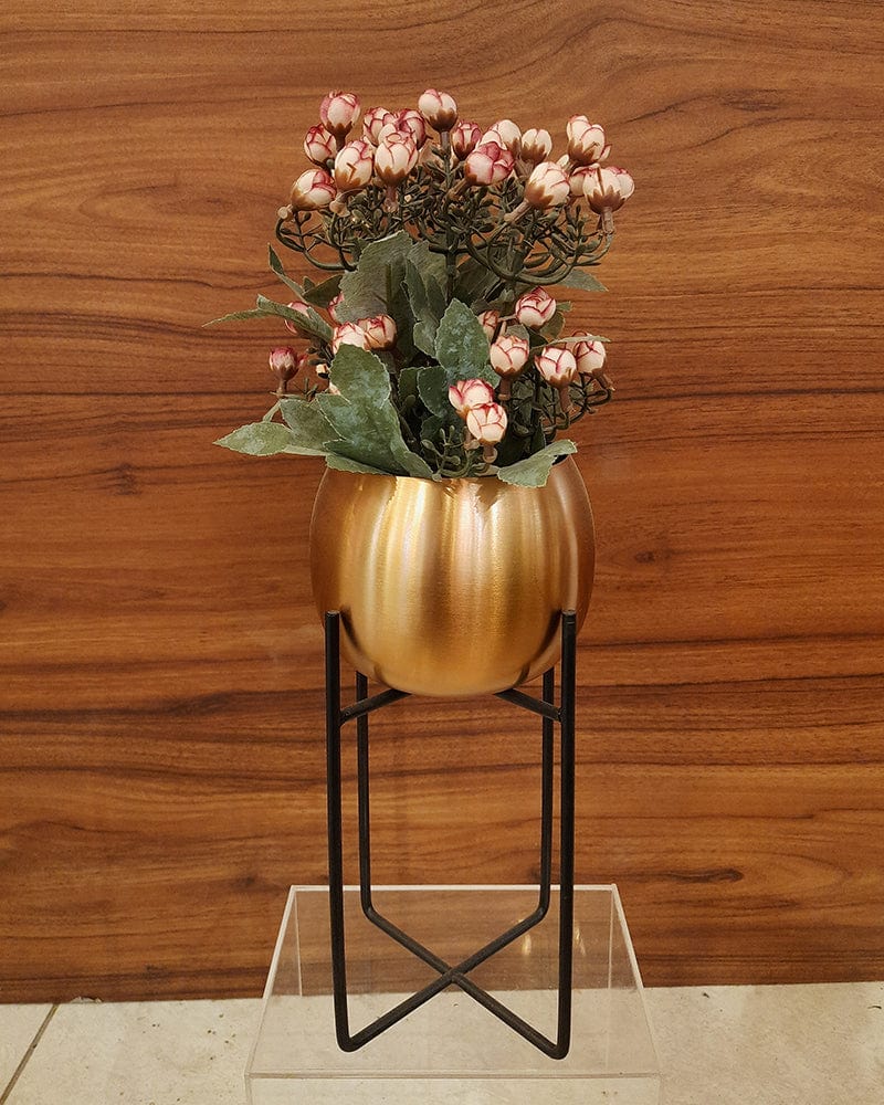 Small Metal Flower Planter For Home Decoration