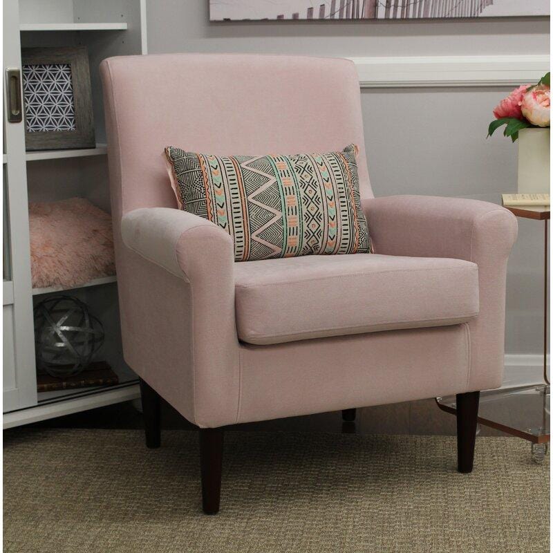Wide Tufted Arm Chair for living room