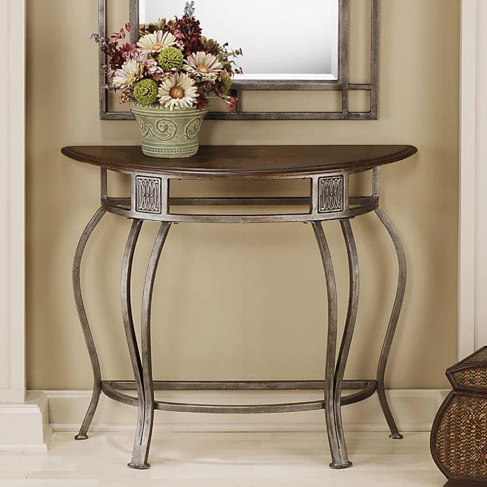Sela Metal And Wood ' Console Table
