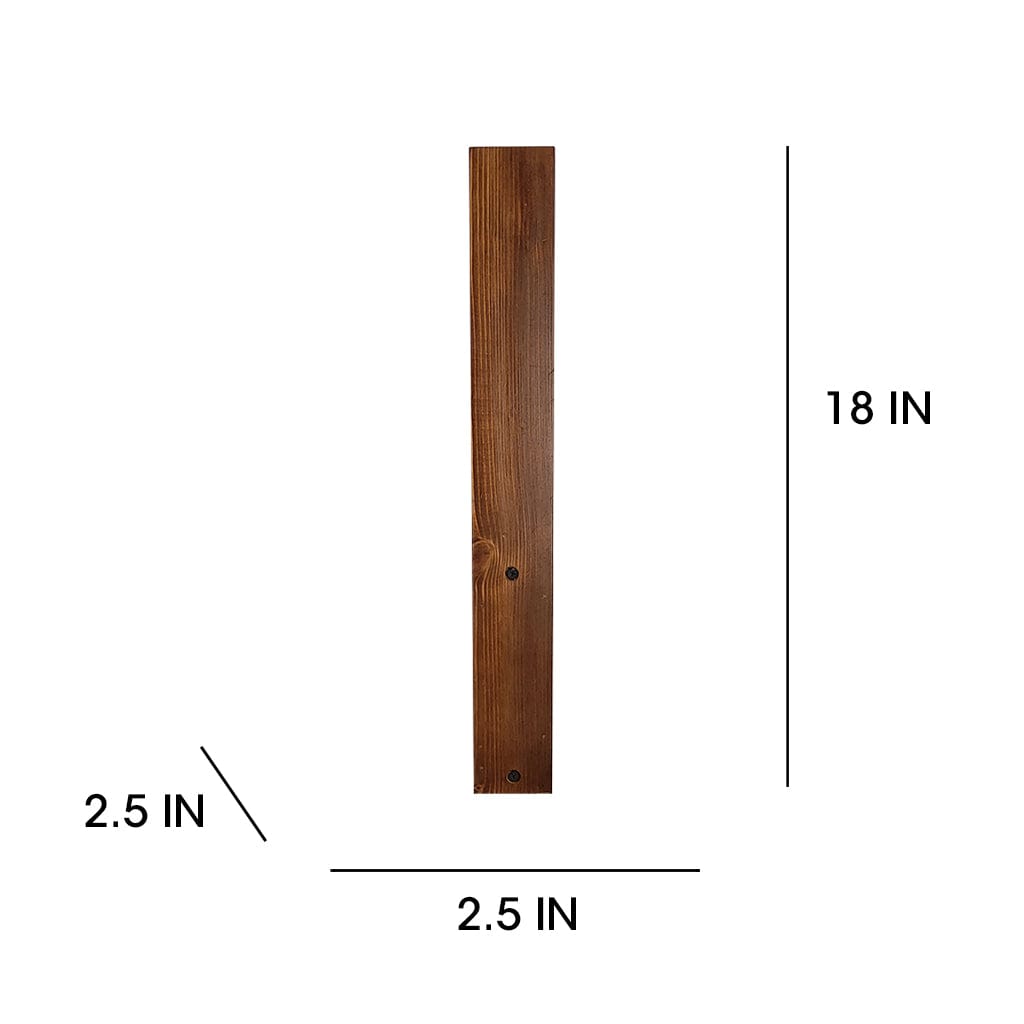 Slimline Brown Wooden LED Wall Light (BULB NOT INCLUDED)