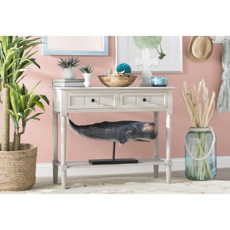 Rectangular shape wooden  Console Table with Drawers