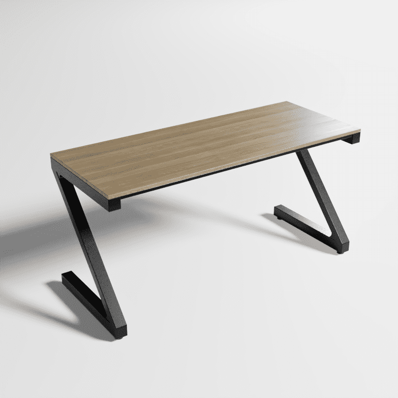 Z Type Study Table in Wenge Color