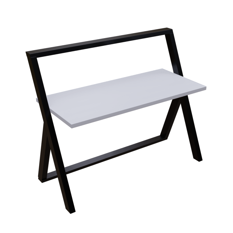 Aster Study Table in White Color