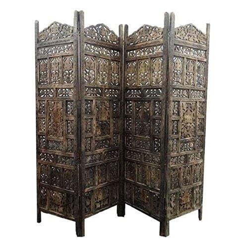 Floriferous Wooden Handcrafted Partition Room Divider Separator For living Room Office home - Room Divider Flooring & Wall Panels Room Partitions