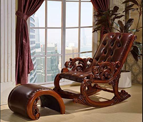 Aamazing Hand Carved Rocking Chair (Teak Wood)