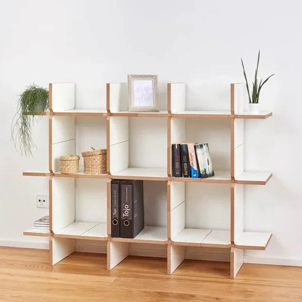 Quirky Modern Open Book Shelf/Shoe Rack Unit For Lobby/Passage/Living Room By Miza